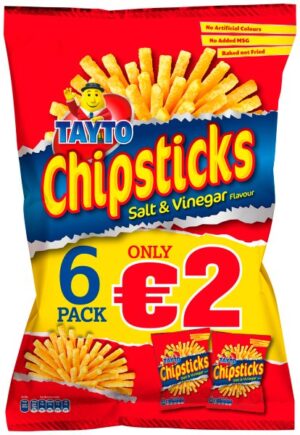Tayto Chipsticks Crisps 6 Pack E2.00 PMP
