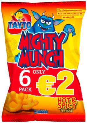 Tayto Mighty Munch Crisps 6 Pack E2.00 PMP