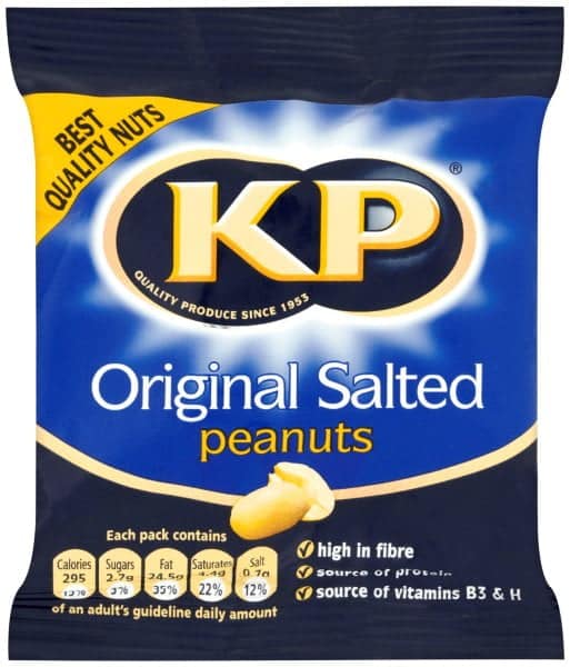 KP Pub Peanuts & Cashews Variety – Salted, Dry Roasted, Spicy Chilli 50g + Salted Cashews 30g, UK