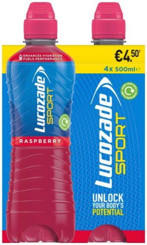 Lucozade Sport Raspberry 4 Pack PMP E4.50