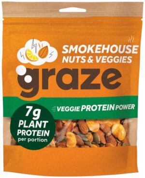 Graze Smokehouse Nuts & Veggies Sharing Bag