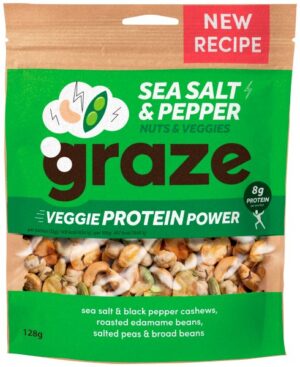 Graze Sea Salt & Pepper Nuts & Veggies Sharing Bag