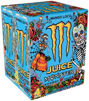 Monster Juiced Mango Loco Energy Drink Can 4 Pack