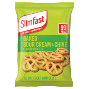 Slimfast Snack Bag Sour Cream Pretzel 12X23G