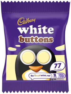 Cadbury Buttons White Bag