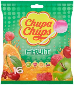 Chupa Chups Lollipops Fruit Flavours Bag