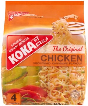 Koka Chicken Flavour Oriental Instant Noodles 4Pk