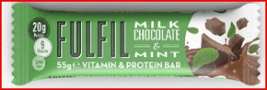 Fulfil Vitamin And Protein Bar Milk Chocolate And Mint 15X60G