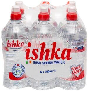 ISHKA IRISH SPRING WATER 750ML 6 PACK