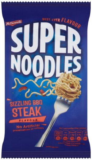 McDonnells Super Noodles BBQ Steak Flavour