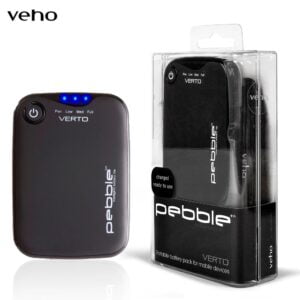 Veho Pebble Verto Powerbank 3700 mAh With Lighting Cable Black
