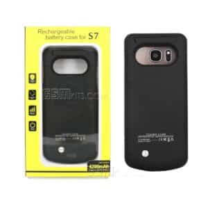 Galaxy S7 G930F External Protective Battery Case 4200mAh Black