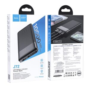 Hoco J72 Easy Slim Dual USB Travel Power Bank 10000mAh Black