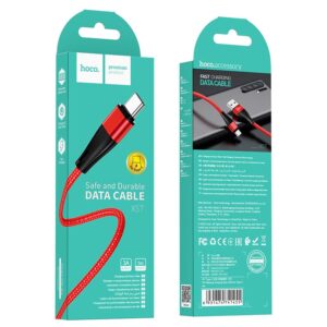 Hoco X57 Flash Type-C Charging Cable (1m) Red