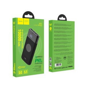 Hoco J63 Velocity PD20W+QC3.0 Wireless Power Bank 10000mAh Black