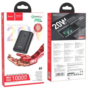 Hoco Q3 Two-way PD20W+ QC3.0 Power Bank 10000 mAh Black