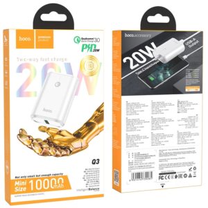 Hoco Q3 Two-way PD20W+ QC3.0 Power Bank 10000 mAh White