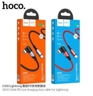 Hoco U100 Orbit PD 20W Type-C to Lightning Fast Charging Data Cable Black