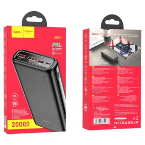 Hoco J80A Premium 22.5W Fully Compatible Power Bank (20000mAh) Black