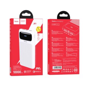 Hoco J81 Fast-Way 22.5W Fully Compatible Power Bank 10000mAh White