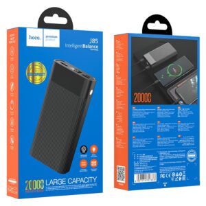 Hoco J85 Wellspring Model Dual USB Power Bank 20000 mAh Black