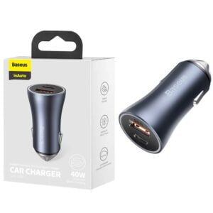 Baseus CCJD-OG Golden Contactor Pro Dual USB U+C 40W Car Charger Tarnish