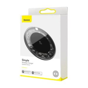 Baseus WXJK-BA02 15W Simple Fast Wireless Charger Type-C Transparent