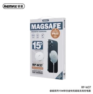 Remax RP-W37 Rezi Series 15W Zinc Alloy Magnetic Wireless Fast Charger (White)