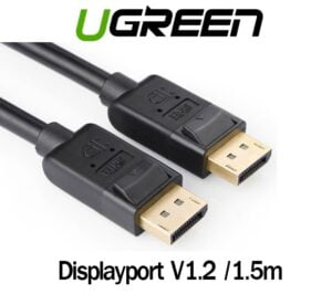 UGREEN 10245 DisplayPort Male to Male Cable (1.5m) Black