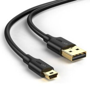 UGREEN 10355 USB 2.0 A Male to Mini 5 Pin V3 Male Cable (1m) Black
