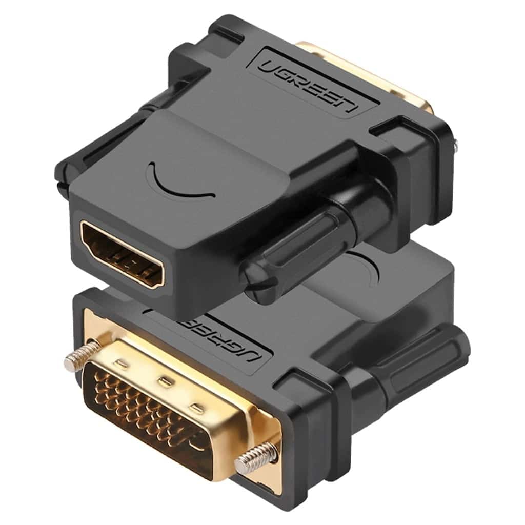 UGREEN 20124 HDMI Female TO DVI 24+1 Male Adapter (Black) “