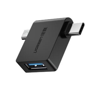 UGREEN 30453 2 in 1 USB 3.0 to Micro & Type-C Adapter Black