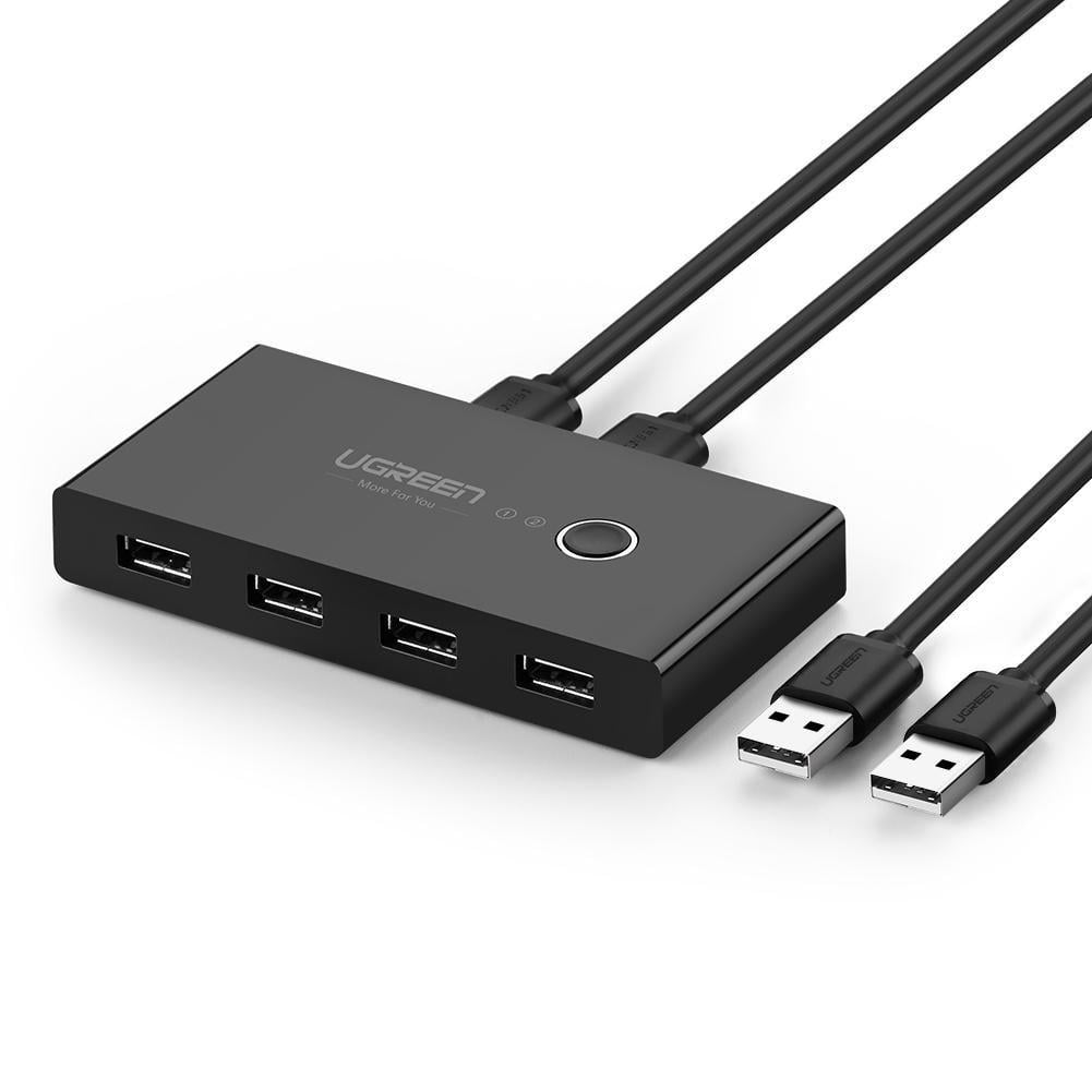 UGREEN 30767 2 In 4 Out USB 2.0 480M bps Sharing Switch Box