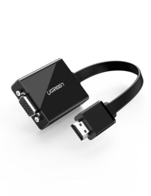 UGREEN 40248 HDMI to VGA With Audio Port Converter Black
