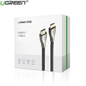 UGREEN 50107 4K Ultra HD Carbon Fiber Zinc Alloy HDMI Cable 1.5m (Gray)