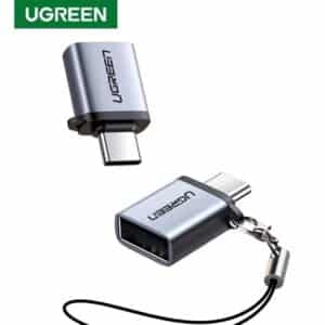 UGREEN 50283 Type C to USB 3.0 A Adapter Cable with Lanyard Space Gray