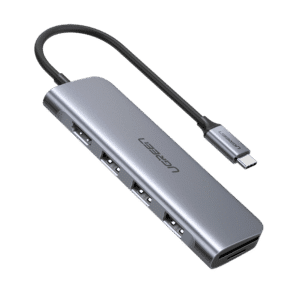 UGREEN 70410 Multifunctional USB-C to 3 Ports USB (3.0) + HDMI + TF/SD Space Gray