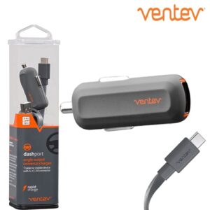 Ventev Dashport High Speed (Type-C) Car Charger 24W Black
