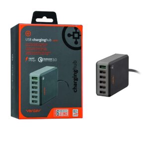 Ventev USB RQ600 6 Port Fast Charging Hub + 2600mAh Powercell 5V/10.2A EU
