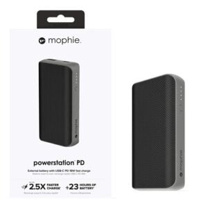 Mophie Powerstation PD UBC-C 18W Fast Charging PoweBank 6700mAh Black