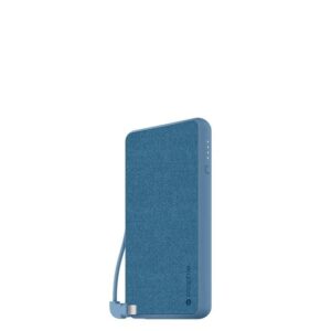 Mophie Powerstation Plus XL with Integrated Lightning Cable & Wireless Input 10000 mAh Light Blue