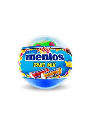68 mm capsule with mini Mentos + toy – MOQ 200 units