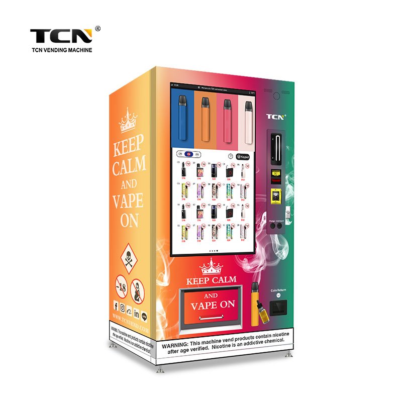 TCN Touch Screen E-Cigarette CBD Vape Vending Machine With Age Verification – TCN-D900-7C(49SP) - Image 3