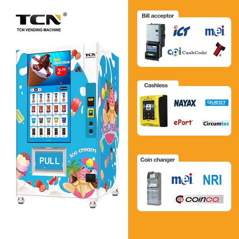 TCN-FEL-9G(V49) Cone Ice Cream Vending Machine Frozen Food Vending Machine - Image 4
