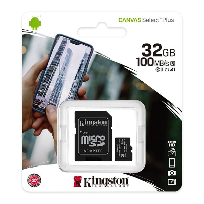 Kingston SDCS2/32GB Canvas Plus MicroSD Class 10+