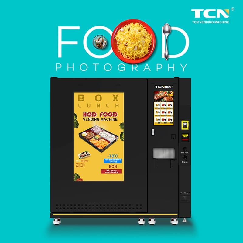 TCN-FFM-8V(V55)+TCN-FFM-ZV(V22) Hot Food Vending Machine Refrigerate at -18 C - Image 4