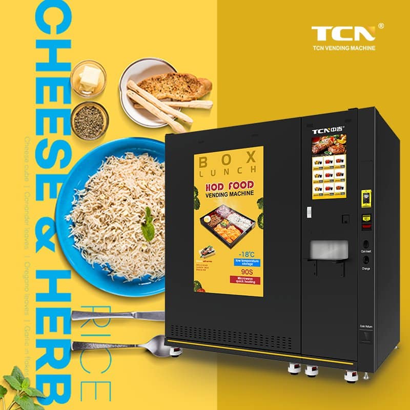 TCN-FFM-8V(V55)+TCN-FFM-ZV(V22) Hot Food Vending Machine Refrigerate at -18 C - Image 5