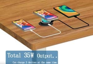 Multi-functional wireless charger for embedded furniture (MOQ 50 units) **Shipping cost not included**