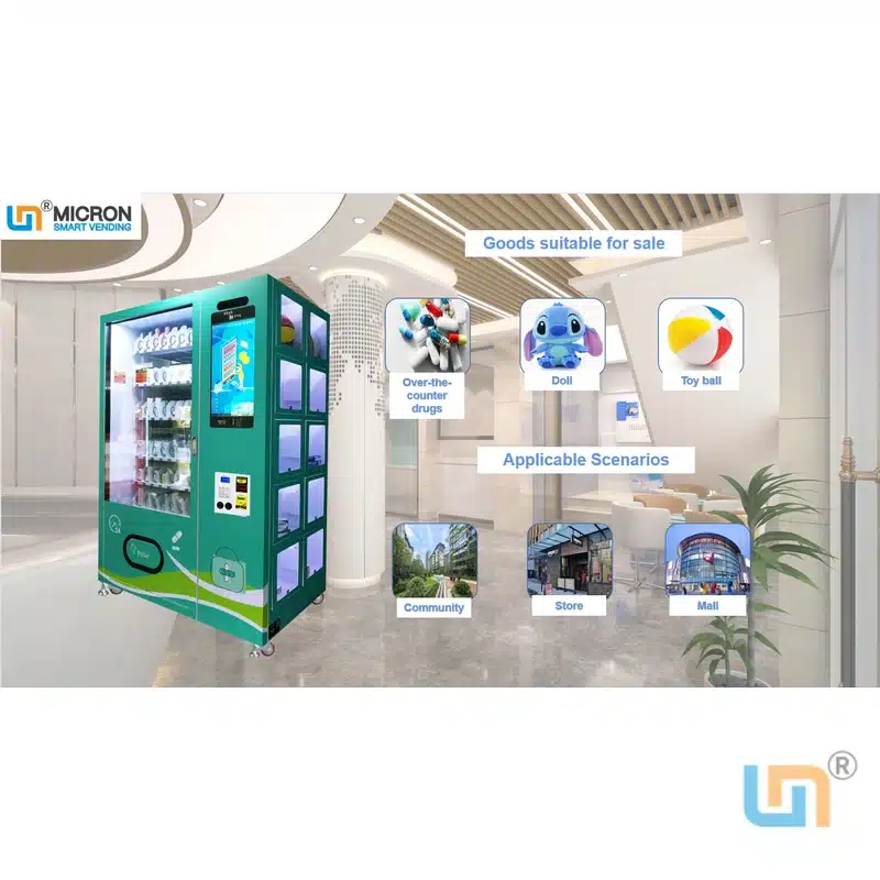 Customized PPE Vending Machine With Locker Spiral And Locker Tool, Big Heavry, Fragile Product Vending Machine Sell Beverage Snack - Image 3