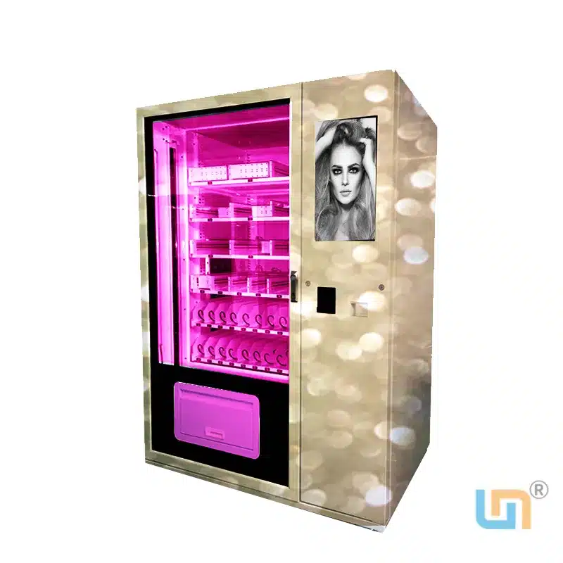 Top Sale Eyelash Vending Machiene Cosmetics Vending Machine And Advertising Screen
